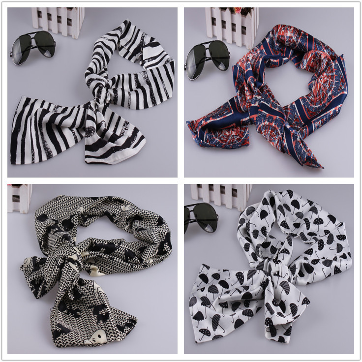 Wholesale striped silk scarf