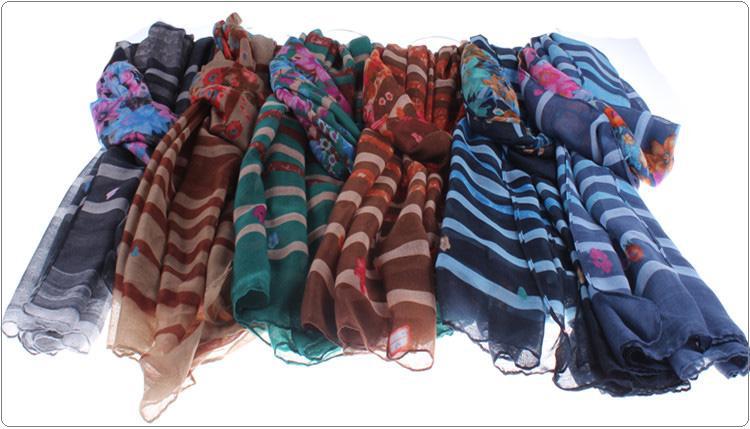 Wholesale viscose voile scarves
