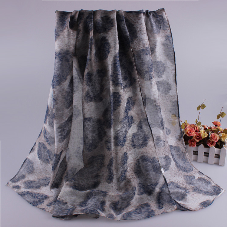 Wholesale voile leopard scarf