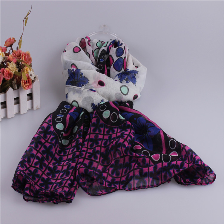 Wholesale printed viscose scarf