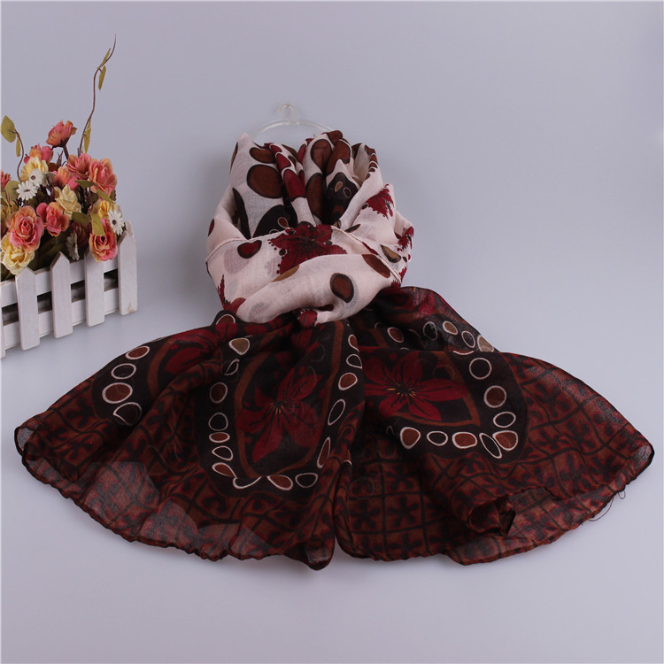 Wholesale printed viscose scarf
