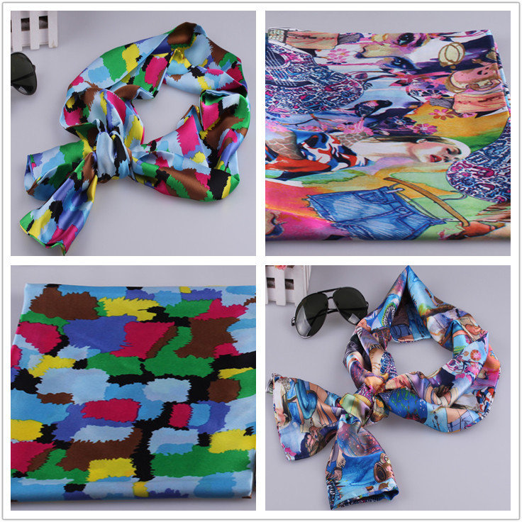 Women vintage silk scarf wholesale