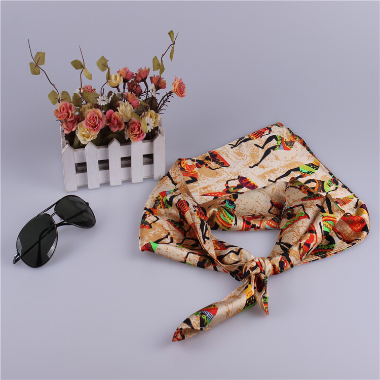 Women silk square scarf
