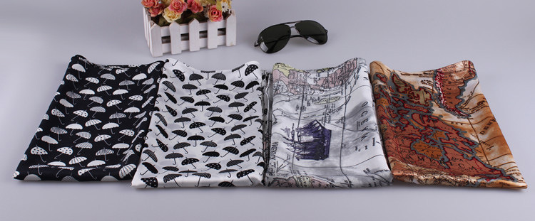 Wholesale silk satin square scarf