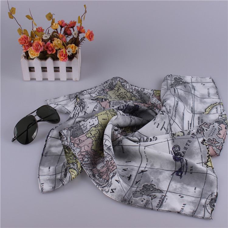 Wholesale silk satin square scarf