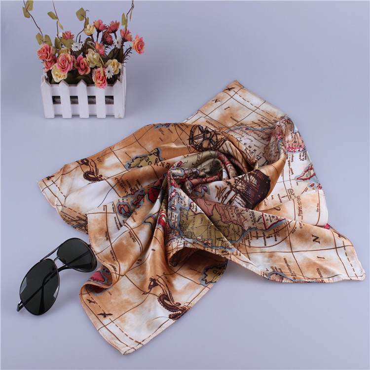 Wholesale silk satin square scarf