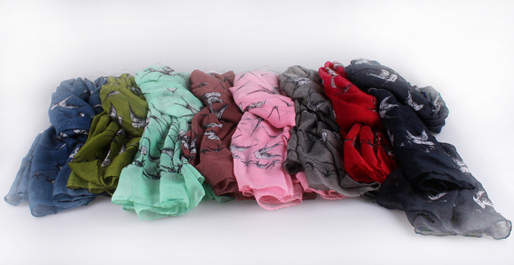 Women silk viscose scarf wholesale