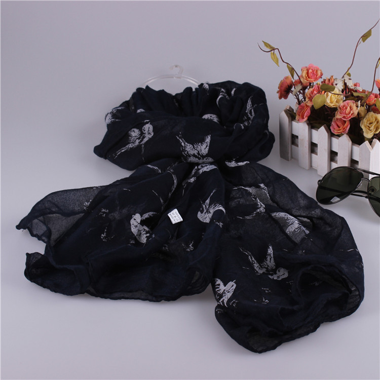 Women silk viscose scarf wholesale