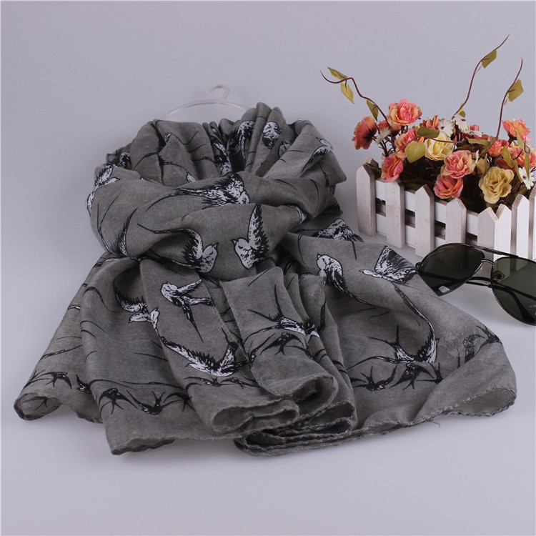 Women silk viscose scarf wholesale