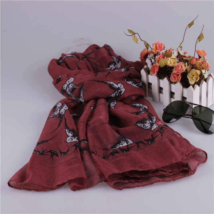 Women silk viscose scarf wholesale