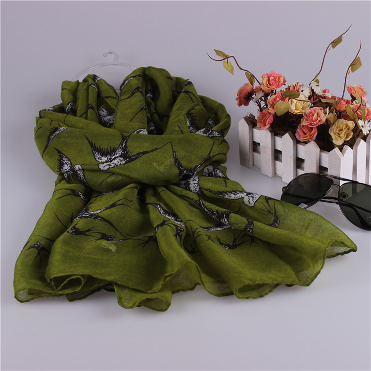 Women silk viscose scarf wholesale