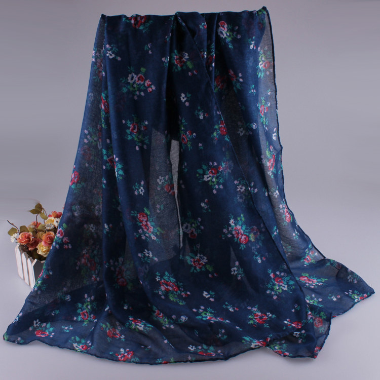 Wholesale viscose floral scarf