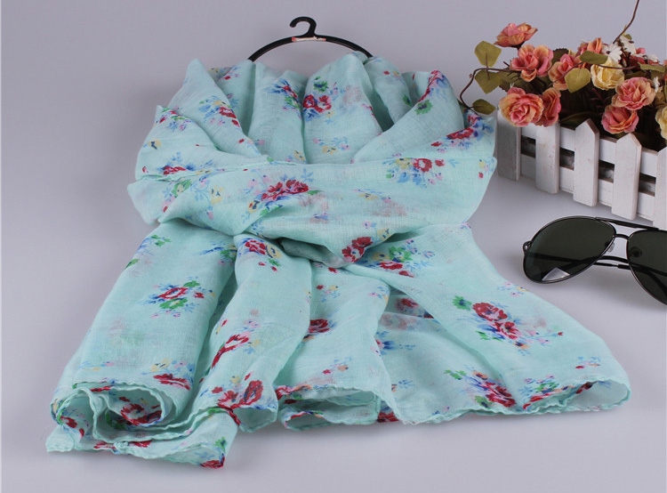 Wholesale viscose floral scarf