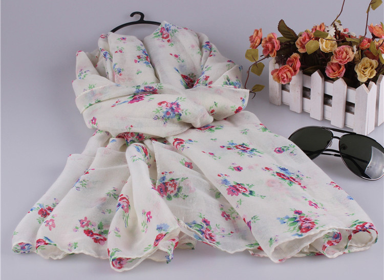 Wholesale viscose floral scarf