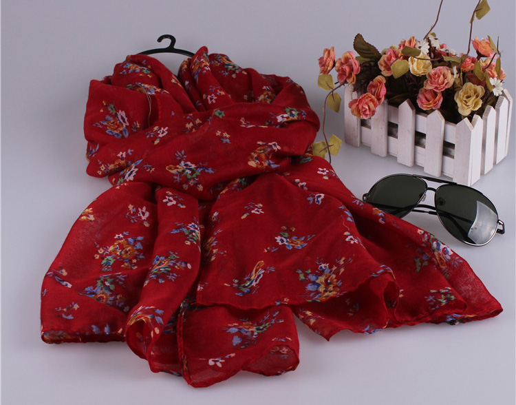 Wholesale viscose floral scarf