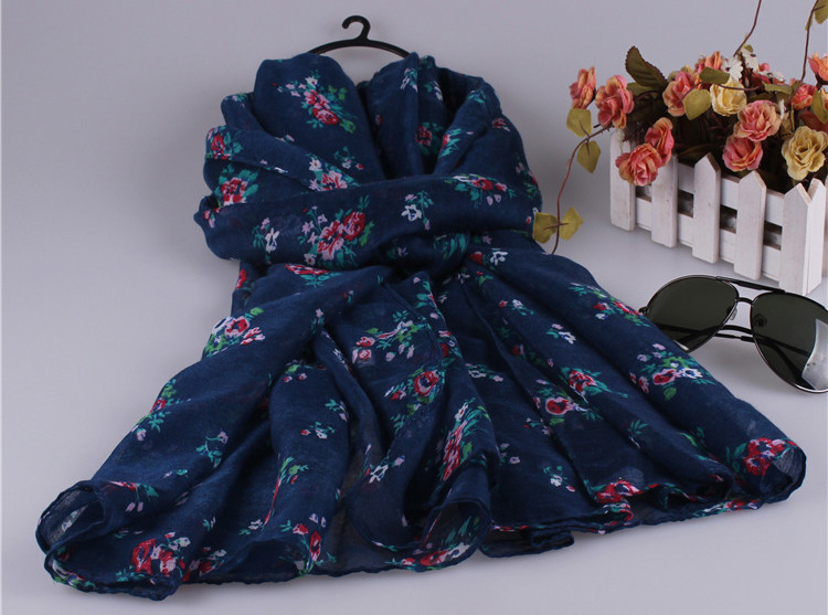 Wholesale viscose floral scarf