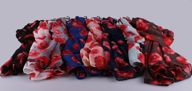 Viscose print scarves wholesale