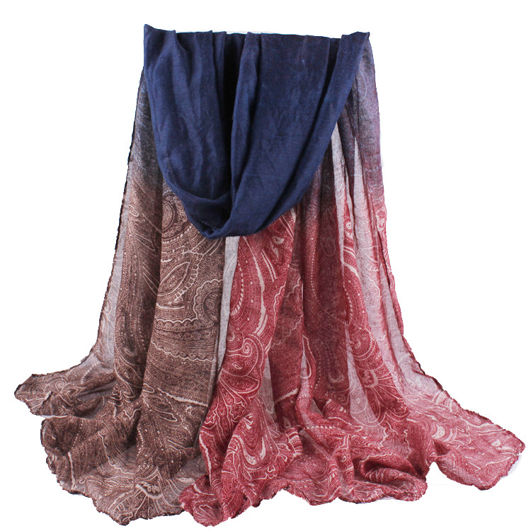 Retro cashew flower scarf wholesale