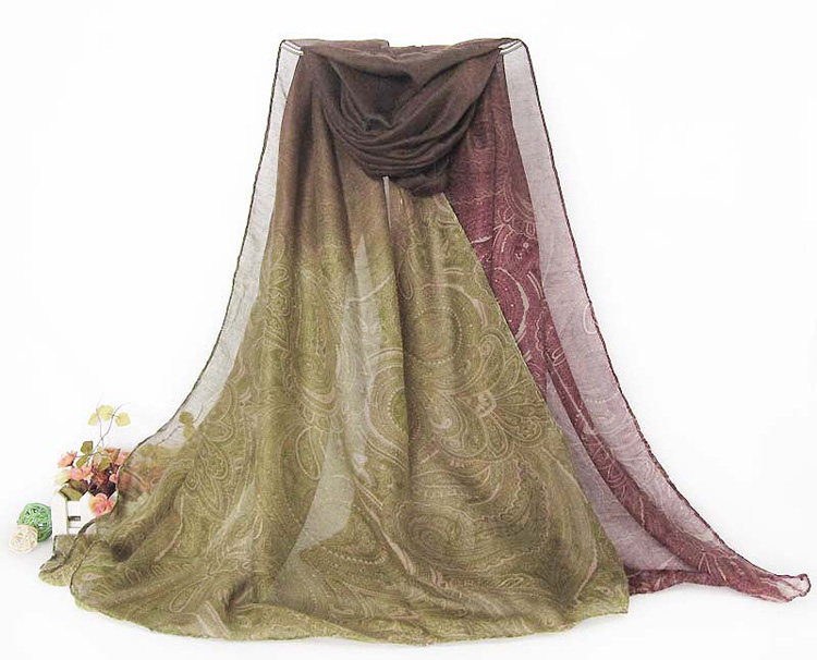 Retro cashew flower scarf wholesale