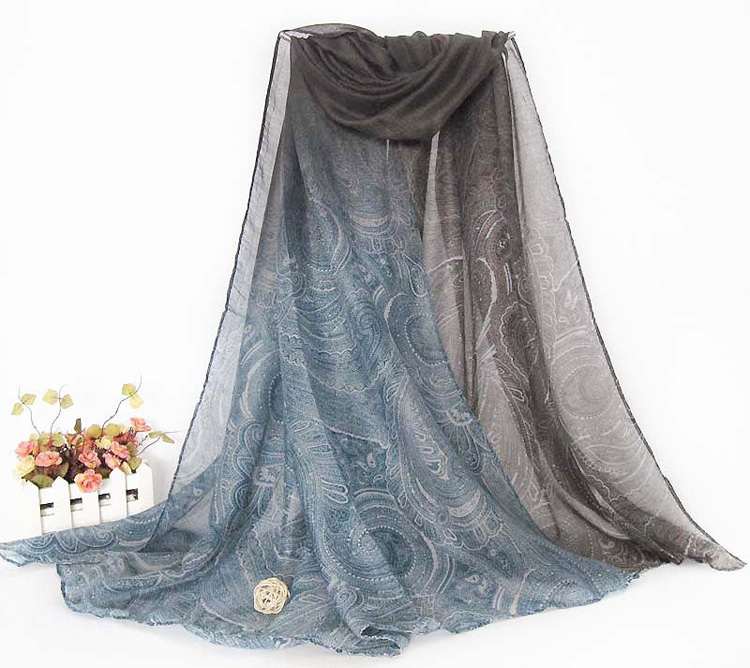 Retro cashew flower scarf wholesale
