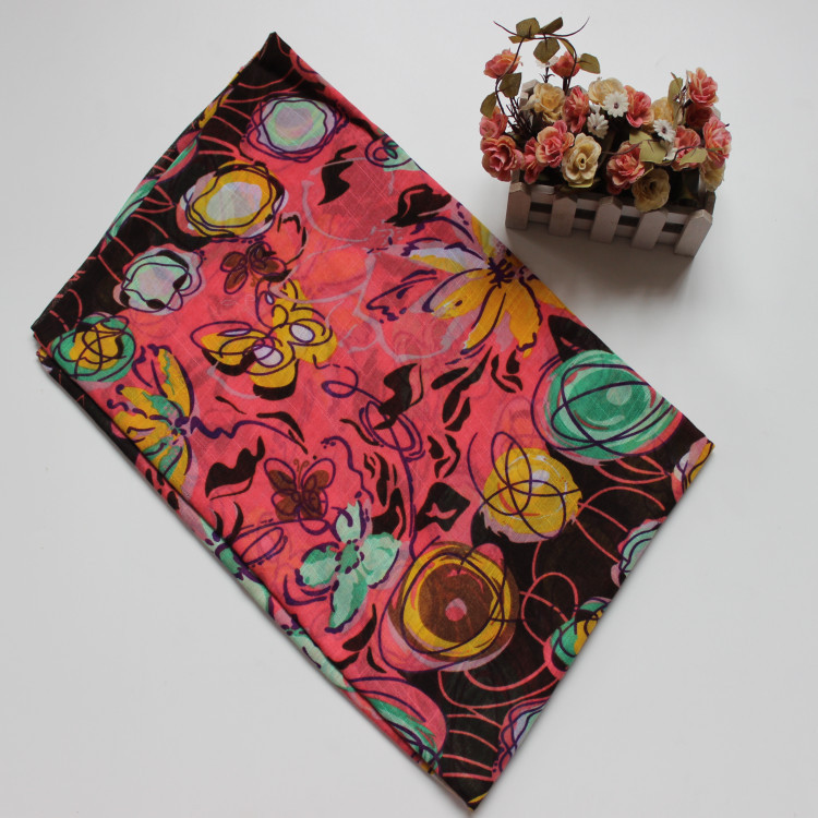 Wholesale graffiti cotton scarf