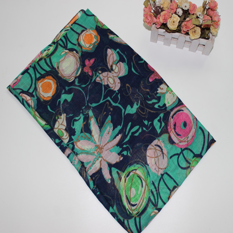 Wholesale graffiti cotton scarf