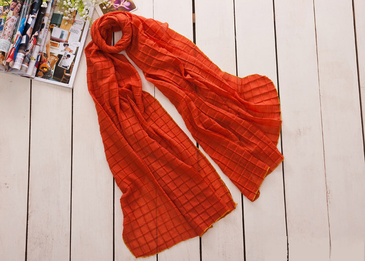 Pure cotton tartan scarf wholesale