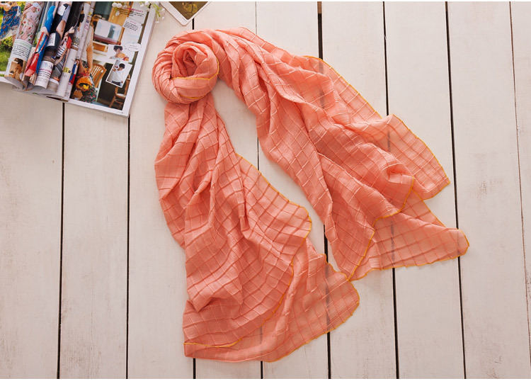 Pure cotton tartan scarf wholesale