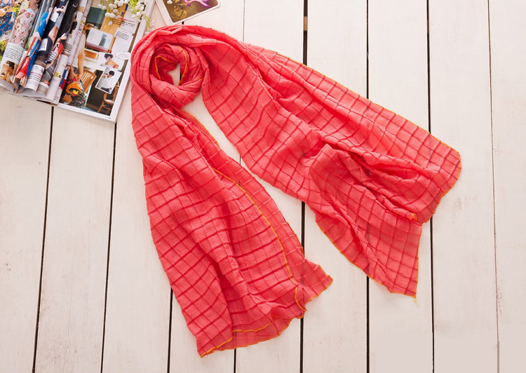 Pure cotton tartan scarf wholesale