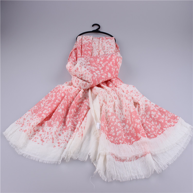 Women fringe cotton scarf wholesale