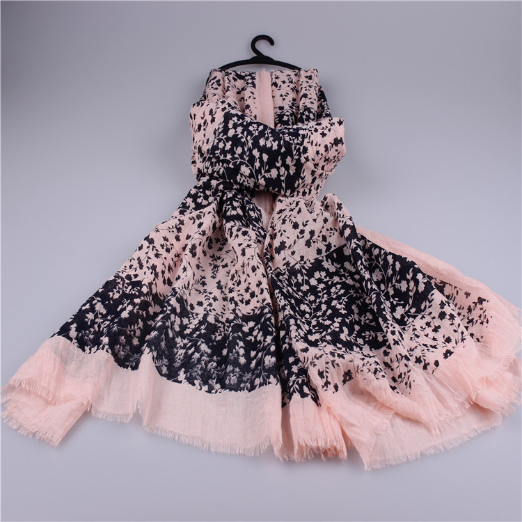 Women fringe cotton scarf wholesale