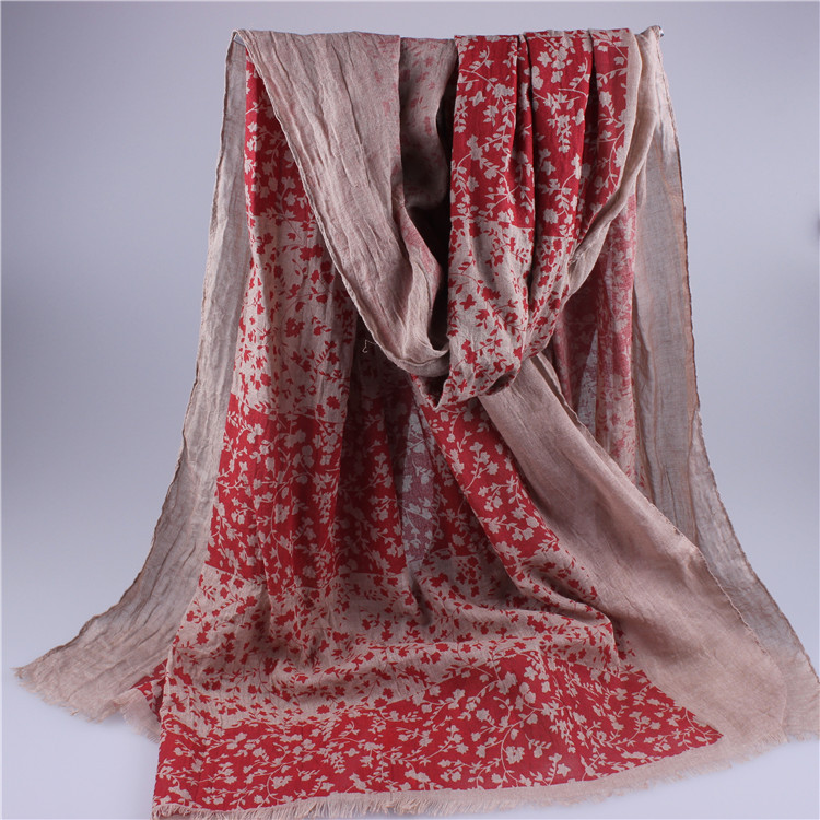 Women fringe cotton scarf wholesale