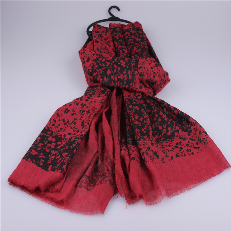 Women fringe cotton scarf wholesale