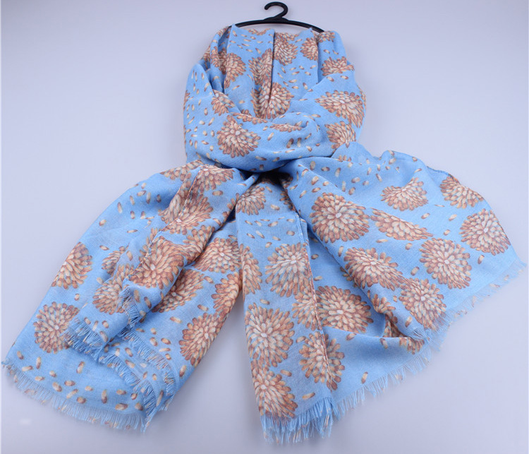 Silk viscose voile scarves wholesale