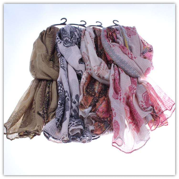 Wholesale cotton printed scarves