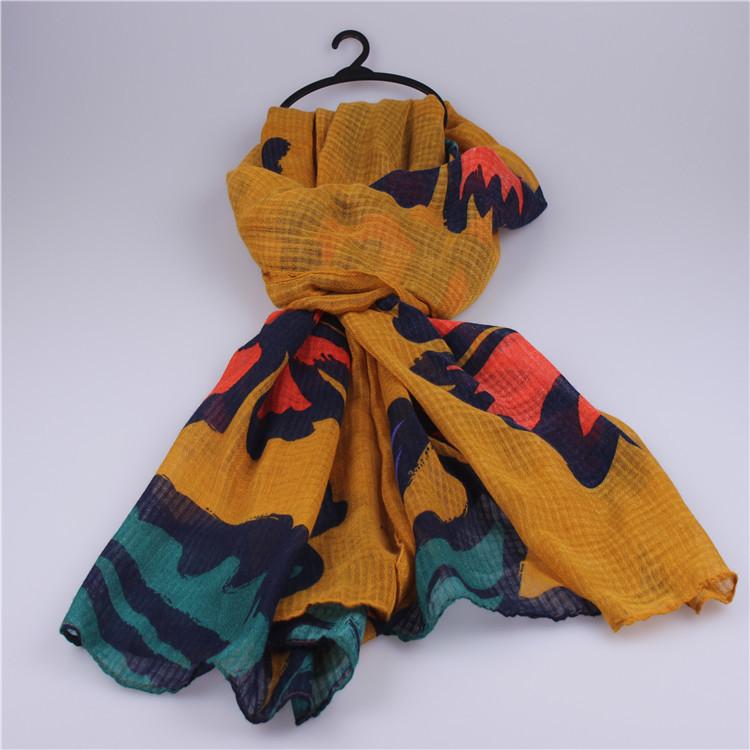 Wholesale printed cotton scarf