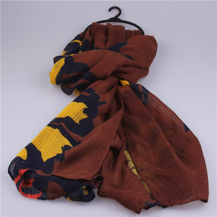 Wholesale printed cotton scarf