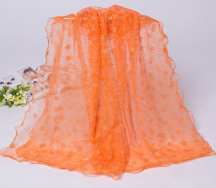 Wholesale floral lace scarf