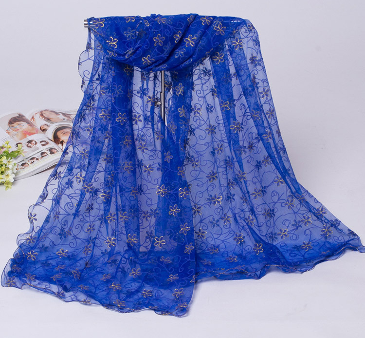 Wholesale floral lace scarf