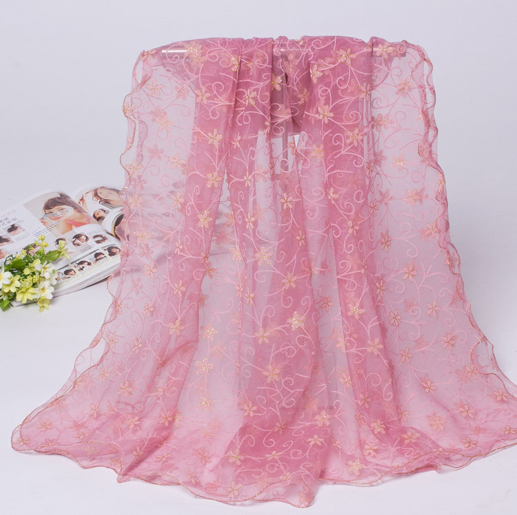 Wholesale floral lace scarf