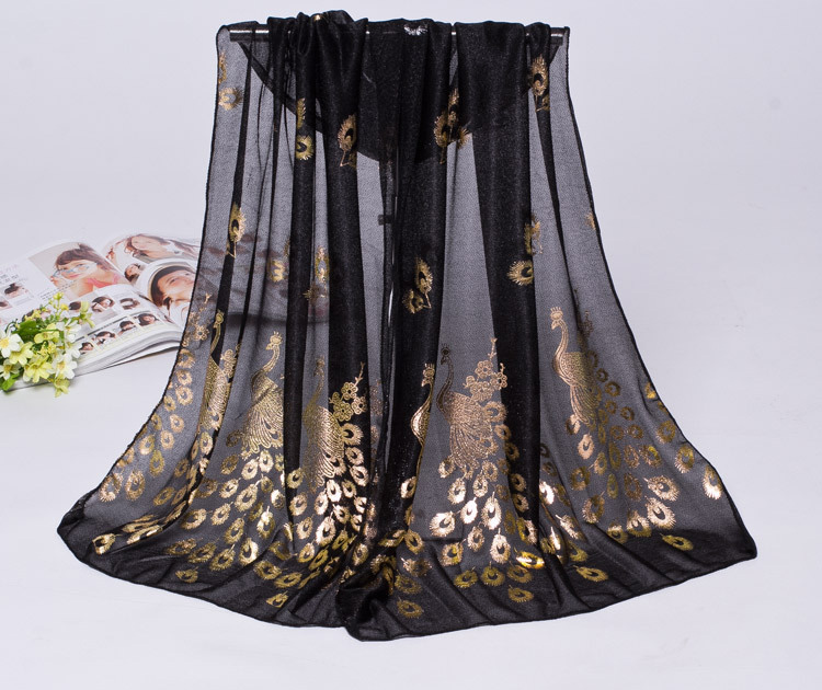 Jacquard female silk scarf