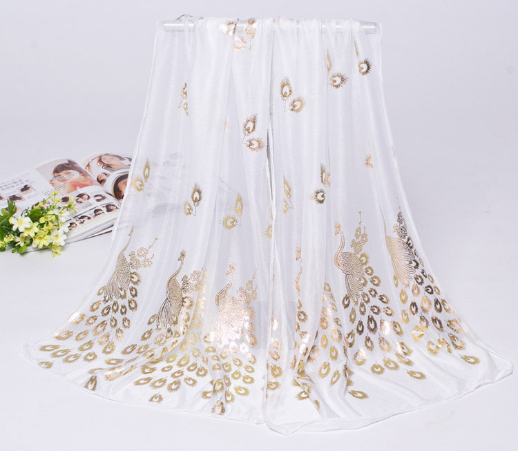 Jacquard female silk scarf