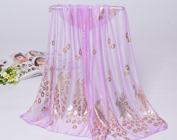 Jacquard female silk scarf