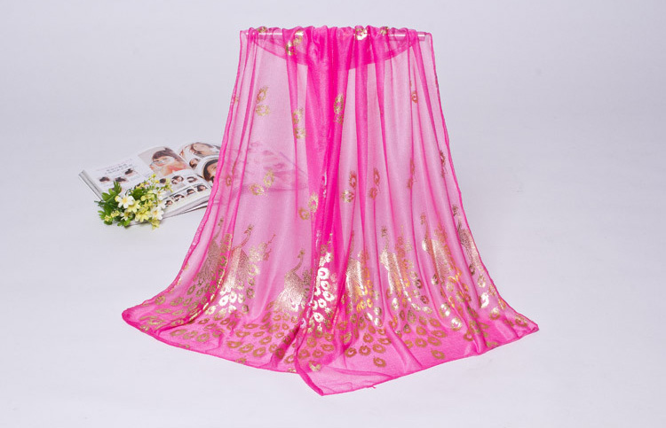 Jacquard female silk scarf