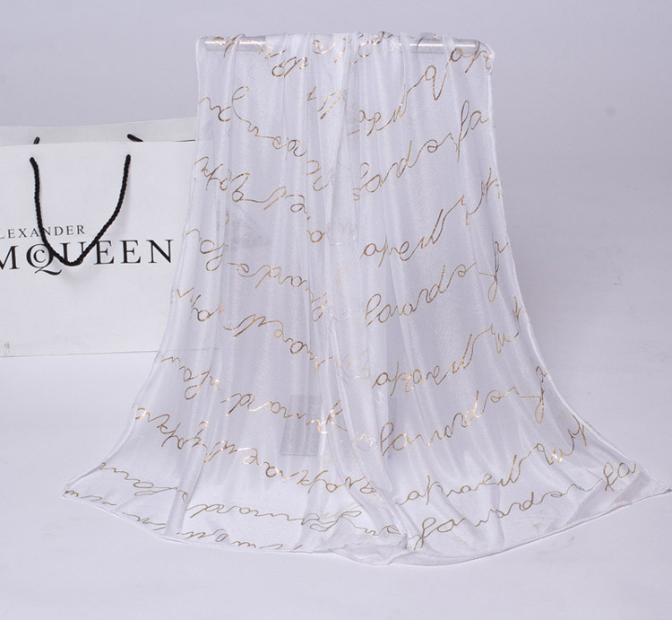 Wholesale striped jacquard silk scarf