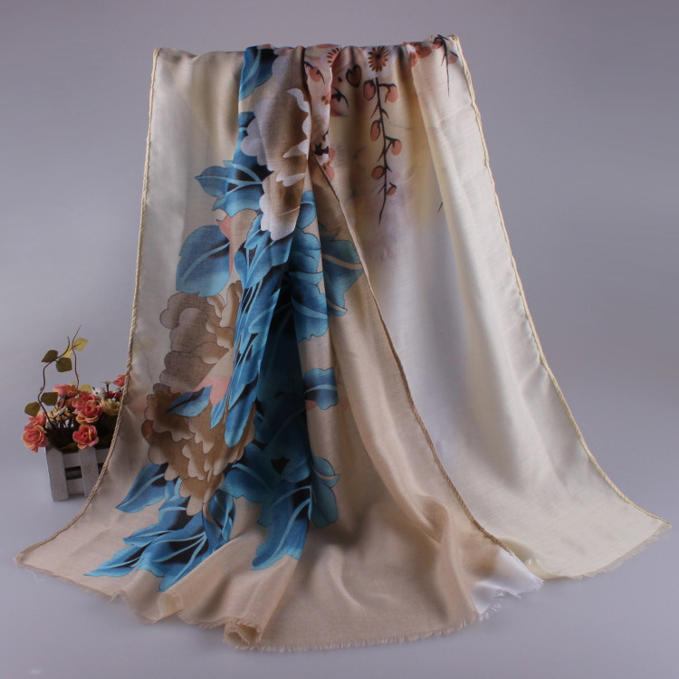 Wholesale cotton floral scarf