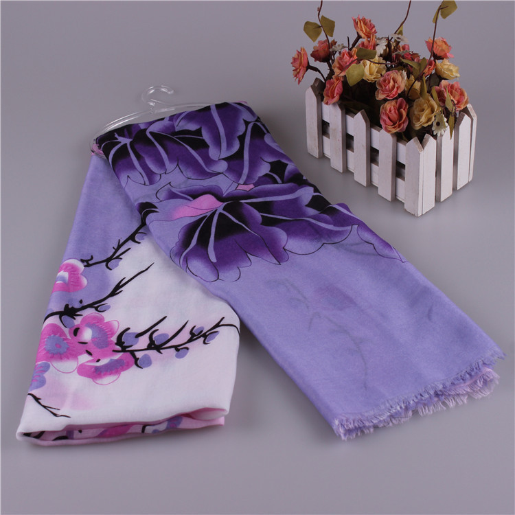 Wholesale cotton floral scarf