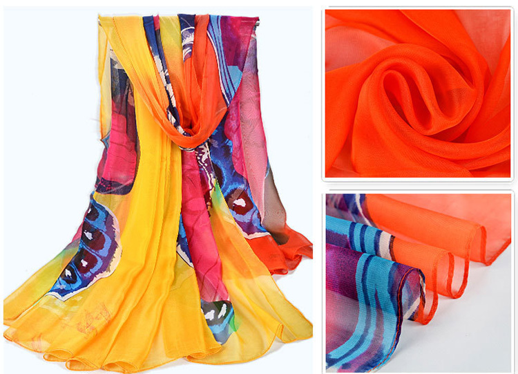 Women twill silk scarf wholesale