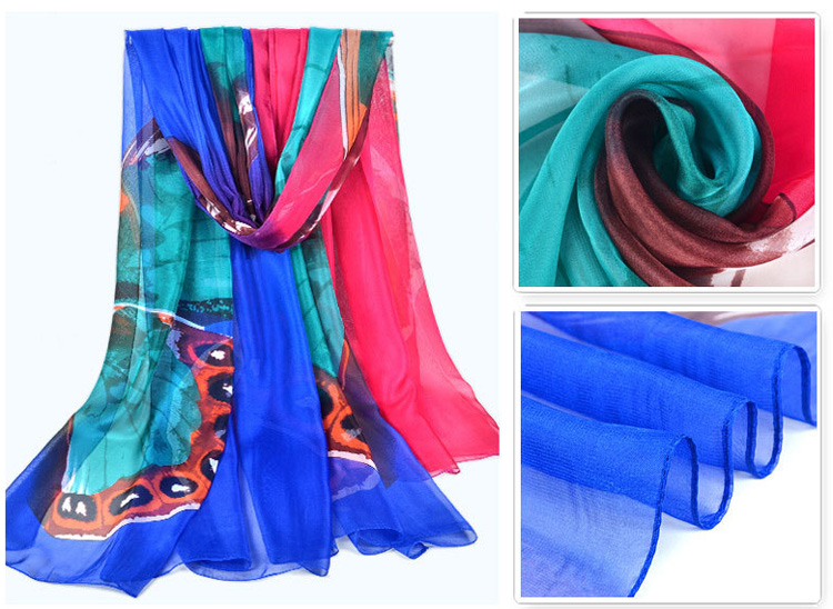 Women twill silk scarf wholesale