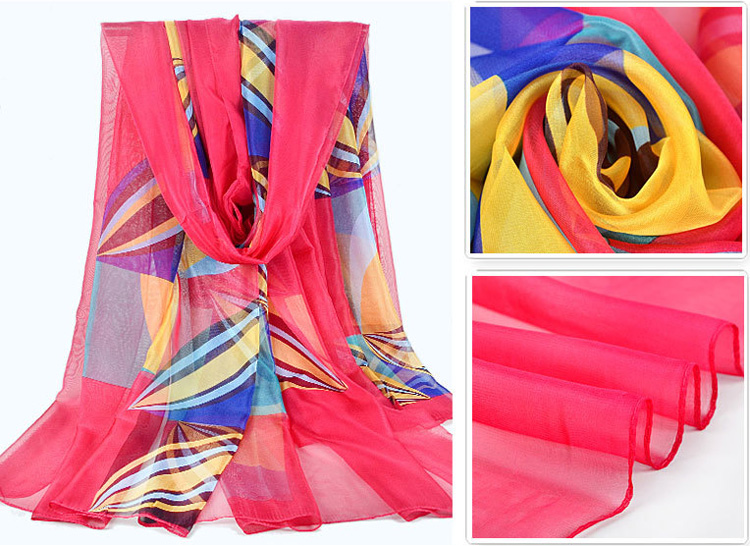 Wholesale women red silk scarves